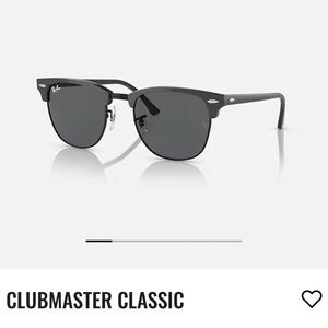 Ray-Ban Black and Grey Clubmaster sunglasses